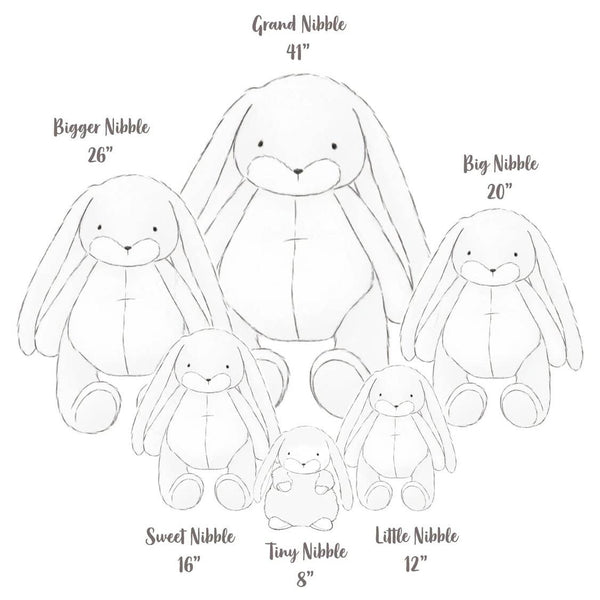 Little 12" Nibble Bunny - Pink - Lulu Bella Boutique