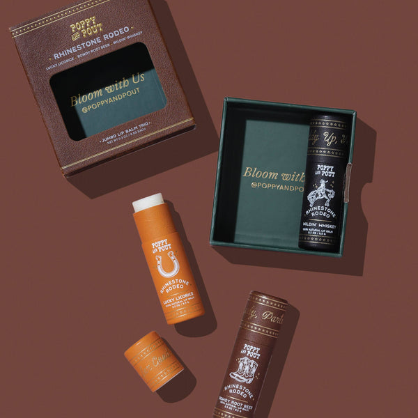Rhinestone Rodeo Lip Balm Trio Gift Set