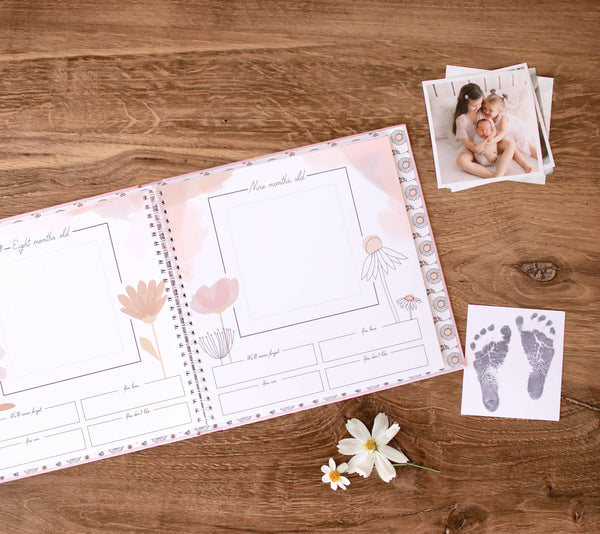 Wildflower Meadow Luxury Baby Memory Book - Lulu Bella Boutique