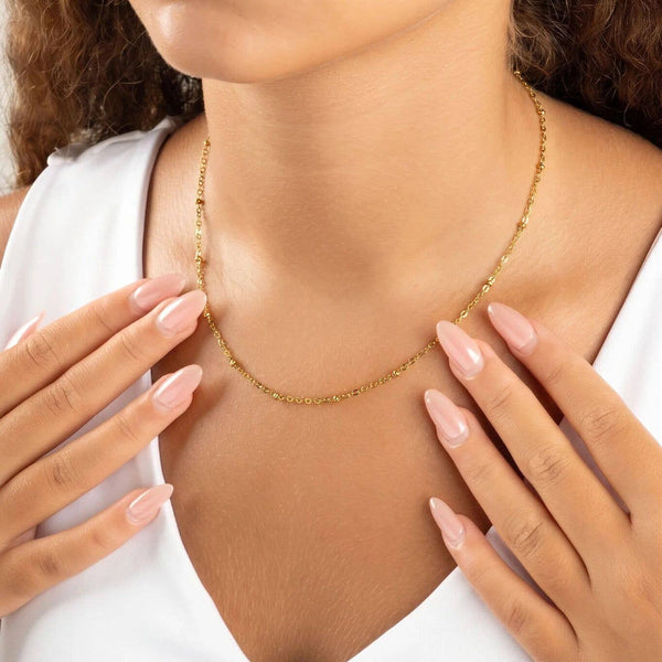 14K Gold Filled Plus™ Crimped Oval Link Chain Necklace: Gold / 18"+2"