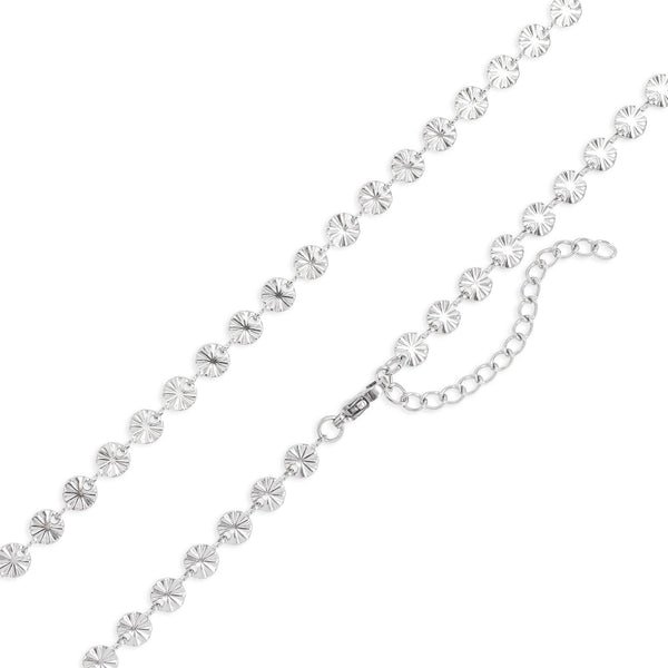 18K Gold PVD Stainless Steel Sunburst Chain Necklace: Gold / 16+2" - Lulu Bella Boutique