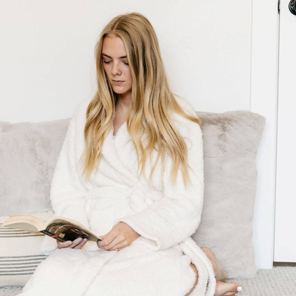 COZY BAMBONI® ROBES: Gray / Large/XL - Lulu Bella Boutique