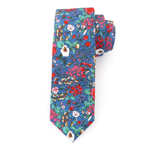 Hilton Head Floral - Men's Tie: Mens Modern - 2.5" wide x 58" long