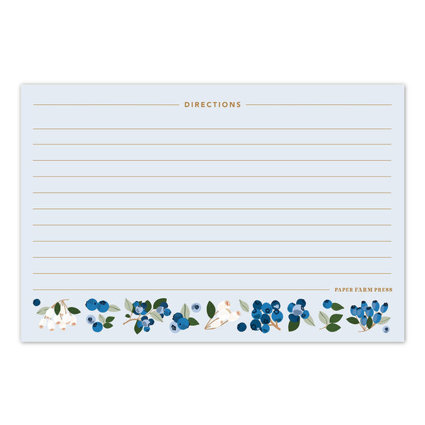 Blueberry Field Tin Recipe Box - Lulu Bella Boutique