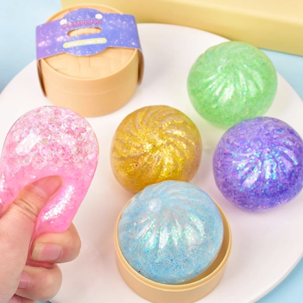 Mini Squishy Glitter Dumplings