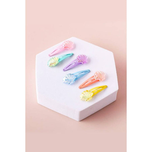 Sea Shell Snap Clips: MIX COLOR / ONE - Lulu Bella Boutique