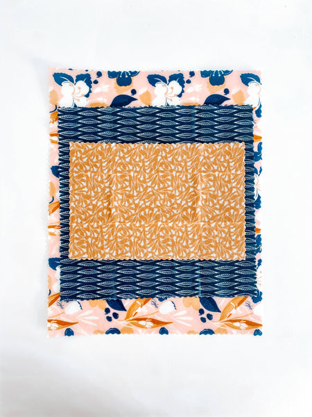 Reusable Beeswax Food Wraps: Amber Blueberry Set of 3: Wholesale - Lulu Bella Boutique