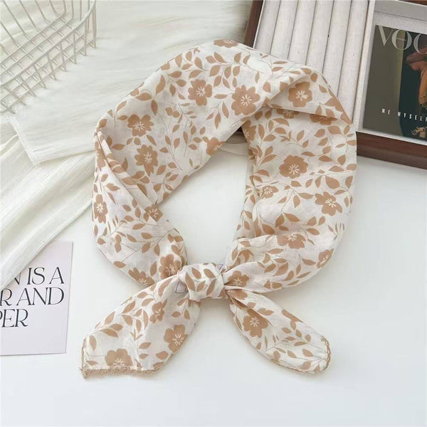 Chic Versatile Vintage Printed Square Scarf - Lulu Bella Boutique