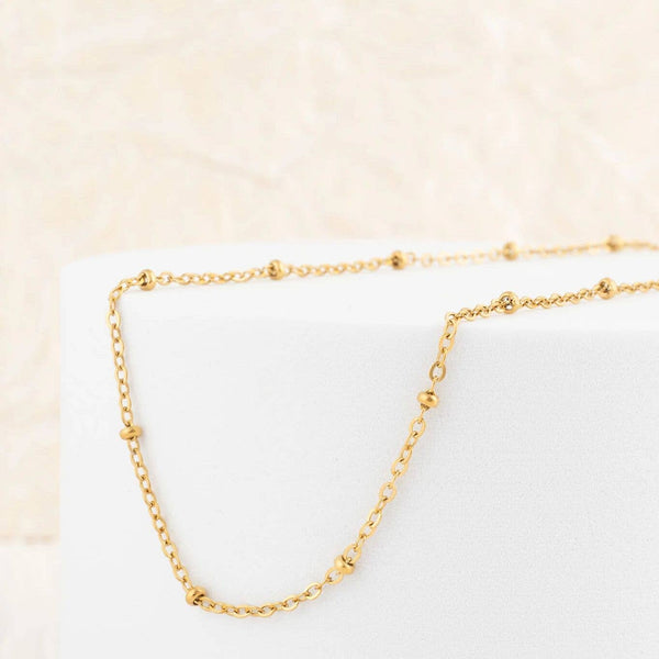 14K Gold Filled Plus™ Crimped Oval Link Chain Necklace: Gold / 18"+2"
