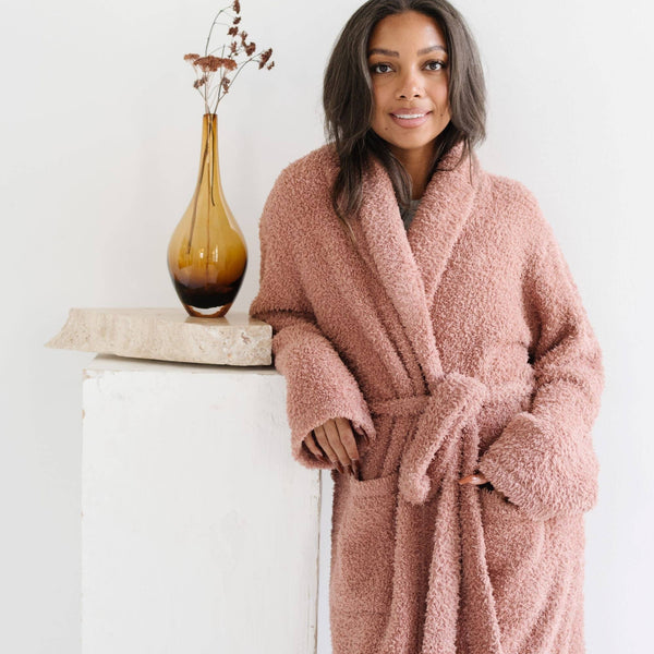 COZY BAMBONI® ROBES: Gray / Large/XL - Lulu Bella Boutique