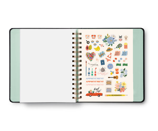 2024 Flores 17-Month Covered Planner