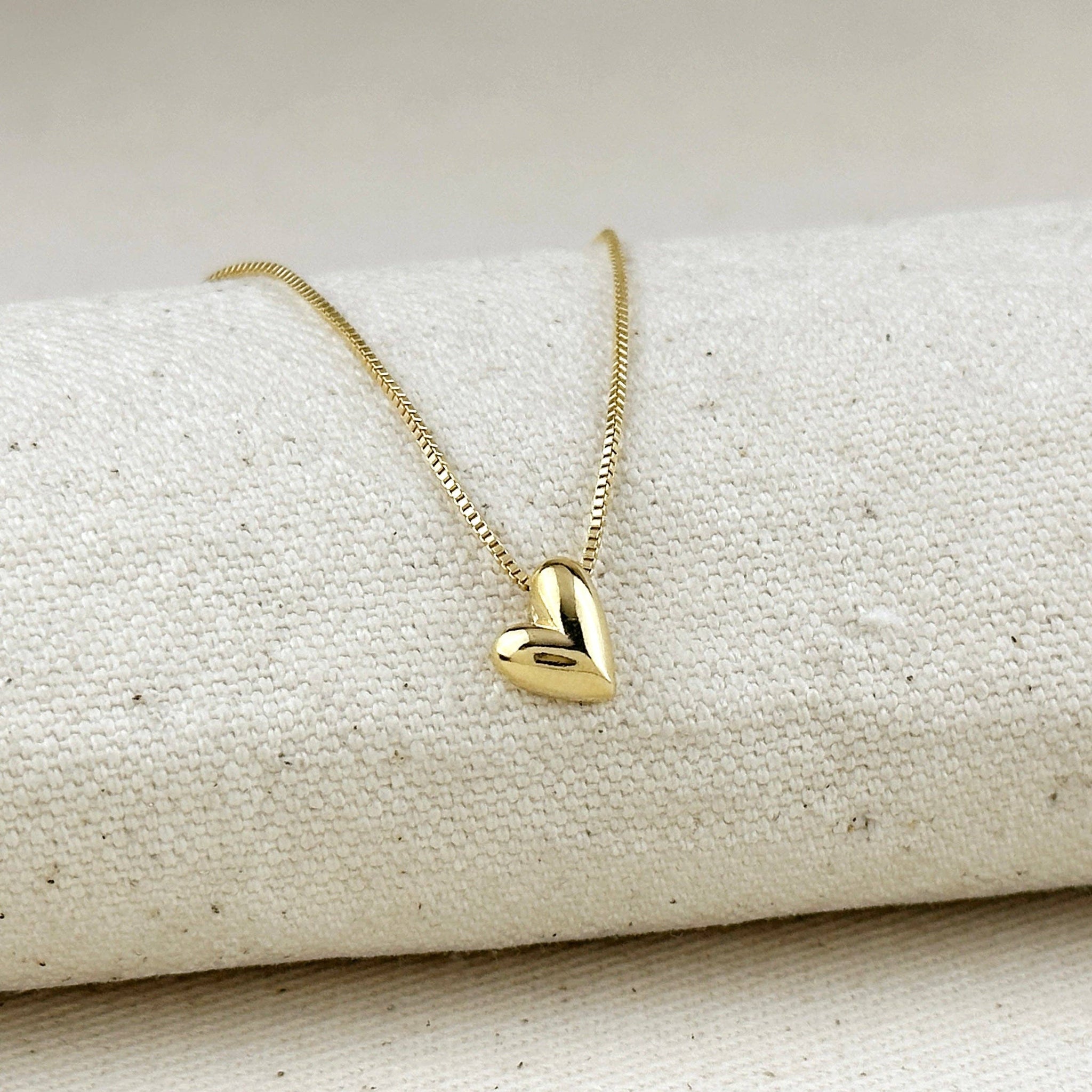 18k Gold Filled Uneven Heart Necklace - Lulu Bella Boutique