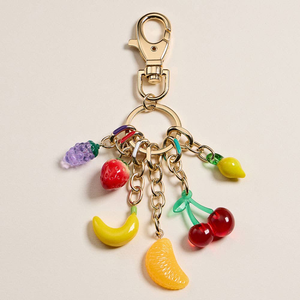 Fruit Charm Embellished Keychain / Bag Charm - Lulu Bella Boutique
