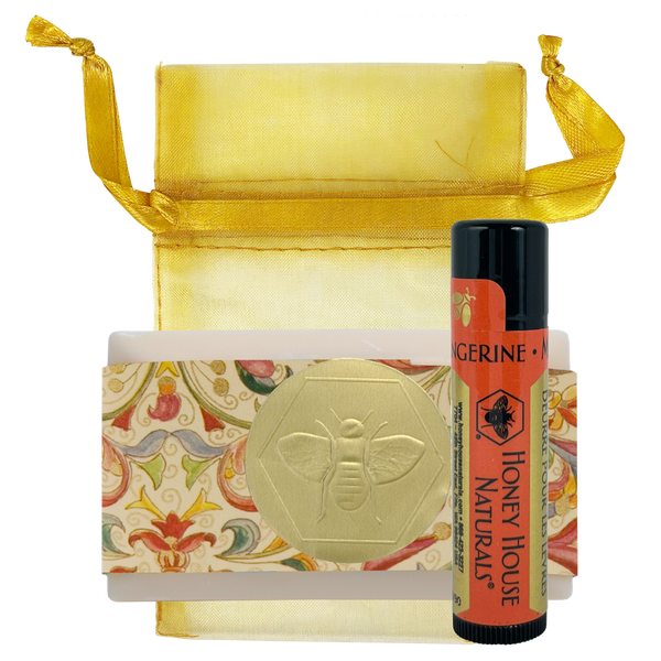 Mini Soap & Lip Butter Set: Honey/Vanilla Almond