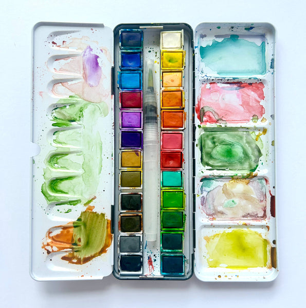 Watercolor Paint Set - 24 Colors - Lulu Bella Boutique