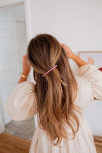 Mauve Long Barrette