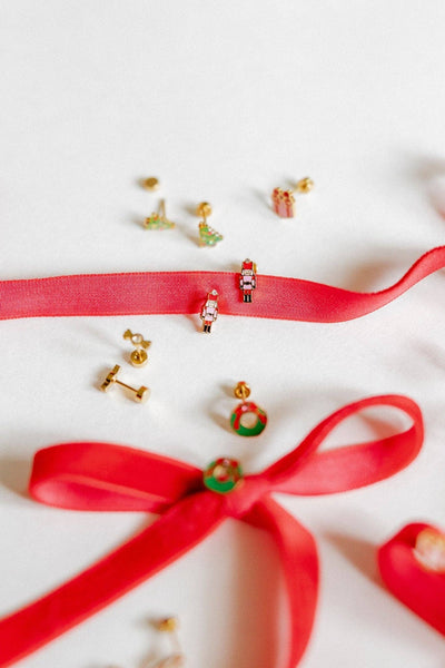 Screwback Stud Earrings - Nutcracker