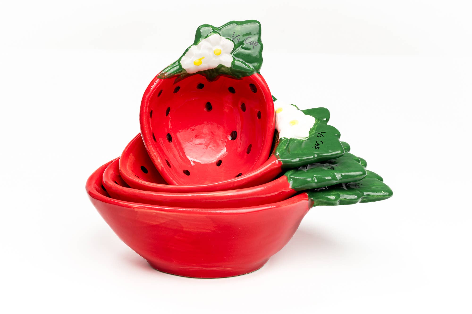Strawberry Measuring Cups, set of 4 - Lulu Bella Boutique