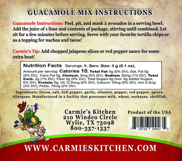 Guacamole Seasoning Mix - Lulu Bella Boutique