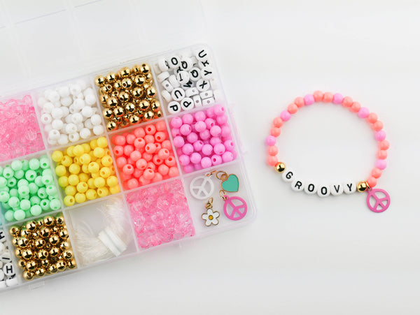 Groovy Goals DIY Stretchy Bracelet Craft Kit