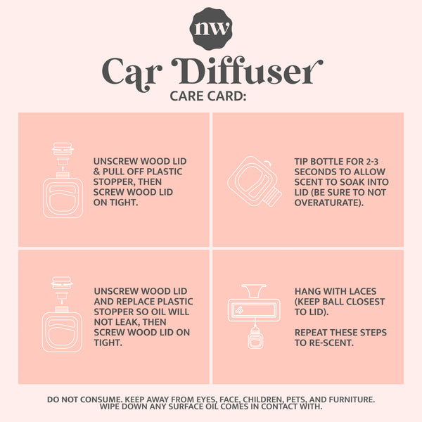 Car Diffusers | 25 Scents: Individual Mylar Bag / Sun-Kissed