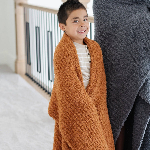RIBBED BAMBONI® TODDLER BLANKETS: Cameo - Lulu Bella Boutique