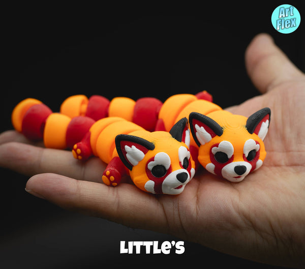 Tiny Baby Red Panda Articulating Fidget, 3D Printed: Baby - Lulu Bella Boutique