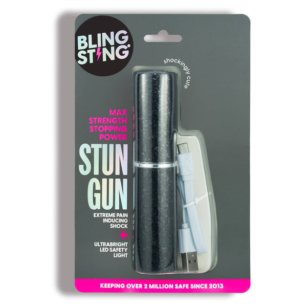 Mini Stun Gun |  Black Glitter