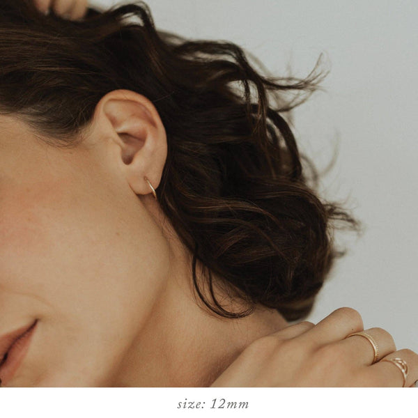 Live In Hoop Earrings: Gold Filled / 20mm