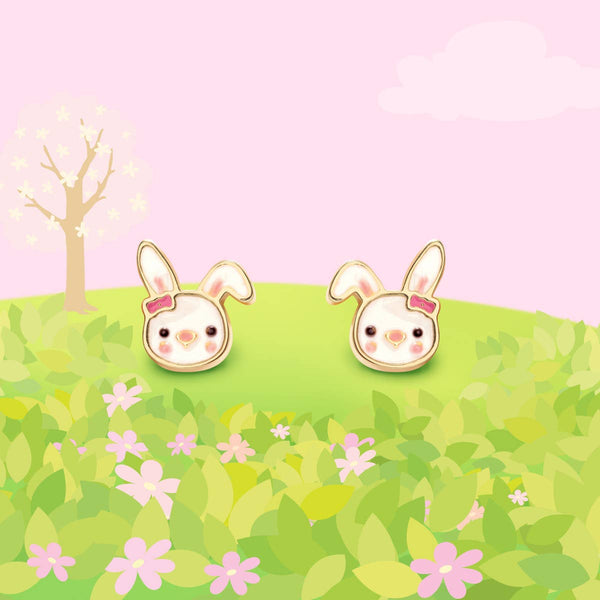 Bouncy Bunny Cutie Stud Earrings