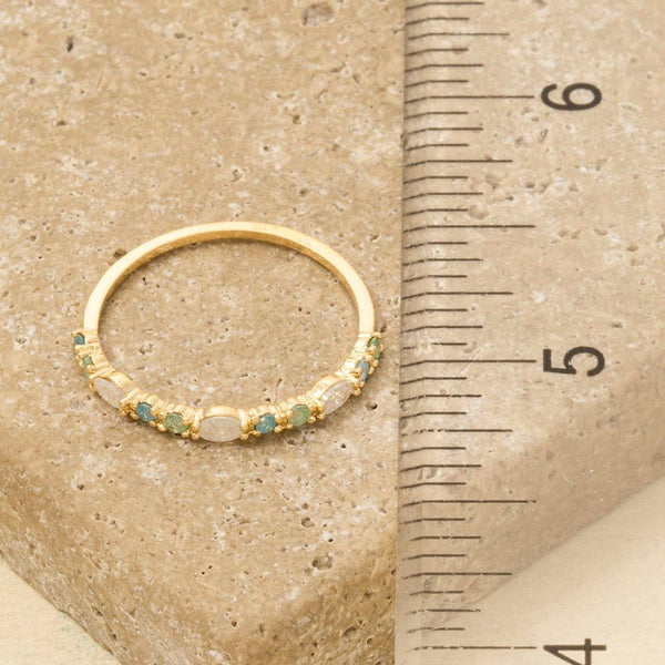 Assorted Cz Gold Dipped Ring