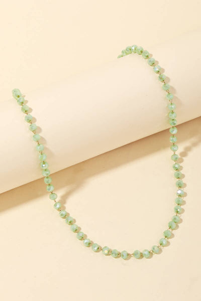 Glass Beaded Necklace: GDHPK - Lulu Bella Boutique