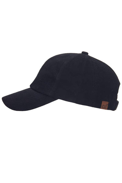 C.C Brushed Twill Baseball Cap: Gray