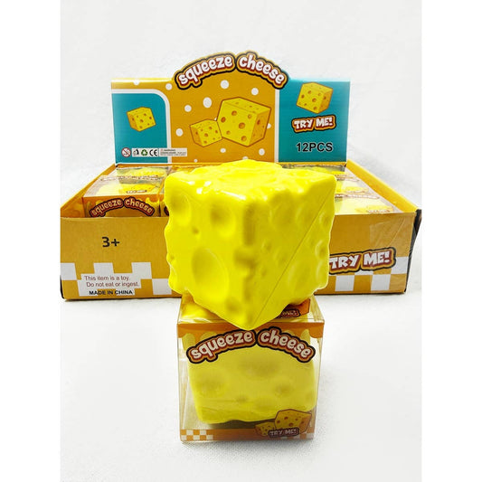 Viral Slow Rising Cheese Squishy Toy: YELLOW