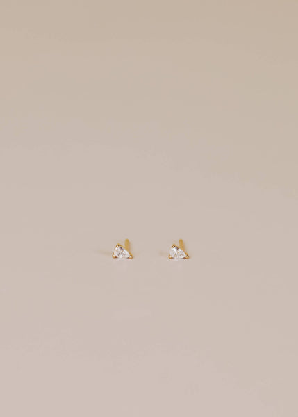 Teardrop - Clear CZ - Earring