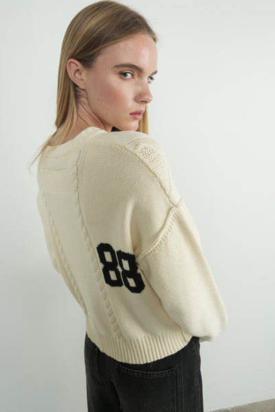 Vintage Number Sweater