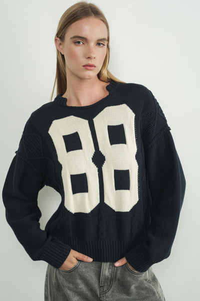 Vintage Number Sweater