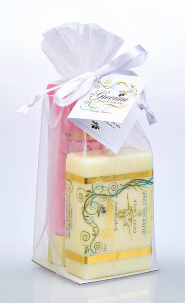 Goat Milk Relaxation Organic Soap and Lotion Gift Set: Black Raspberry Vanilla