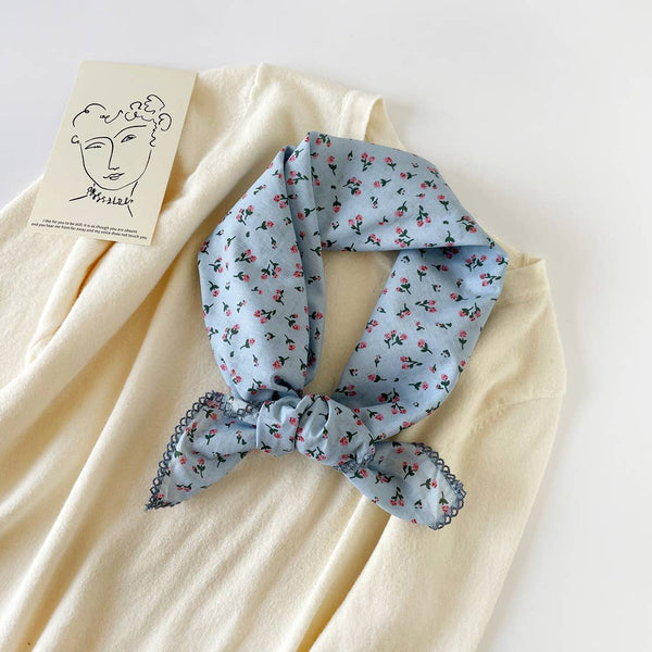 Versatile Retro Printed Square Scarf - Lulu Bella Boutique