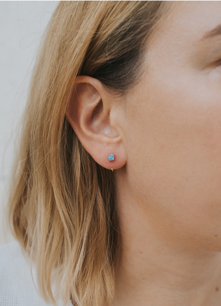 Huggies - Fire Opal - Earring