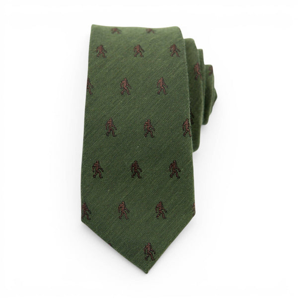 The Squatch - Men's Tie: Mens Modern - 2.5" wide x 58" long