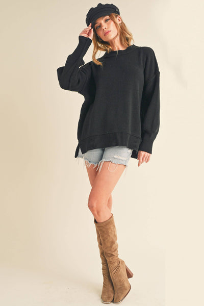 3152DK Ina Sweater: Olive / Contemporary / S - Lulu Bella Boutique