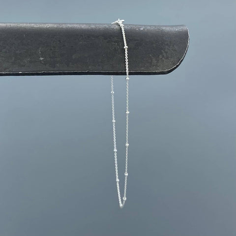 Satellite Chain Anklet: Sterling Silver - Lulu Bella Boutique