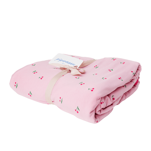 Cherry Swaddle Blanket: Adult (57" x 72") - Lulu Bella Boutique