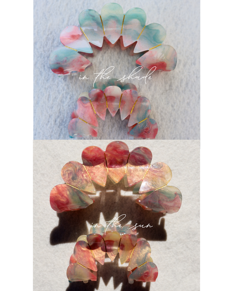 COLOR CHANGING CLAWS: COTTON CANDY FUNKY / SMALL - Lulu Bella Boutique