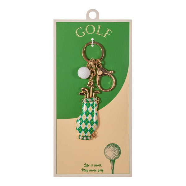 Golf Bag Charm Drop Keychain Bag Charm: Multi - Lulu Bella Boutique