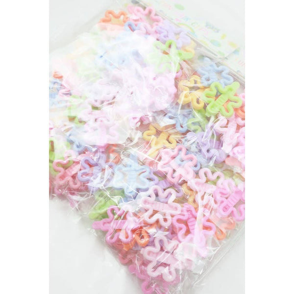 Candy Color Mini Flower Hair Clips: MIX COLOR / ONE - Lulu Bella Boutique