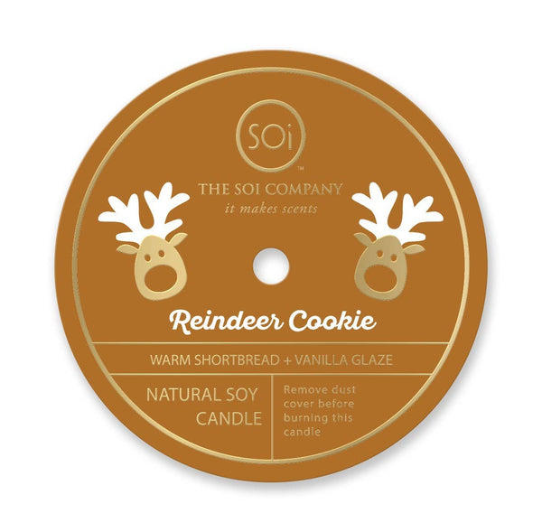 Reindeer Cookie Holiday Confetti Icon 12oz Candle - Lulu Bella Boutique