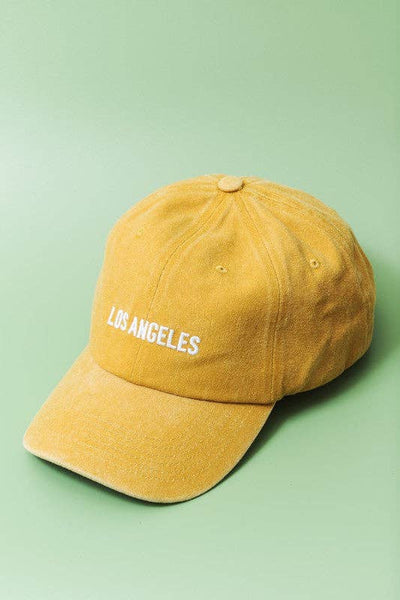 LOS ANGELES NEW YORK BASEBALL CAP HAT: LA BLACK