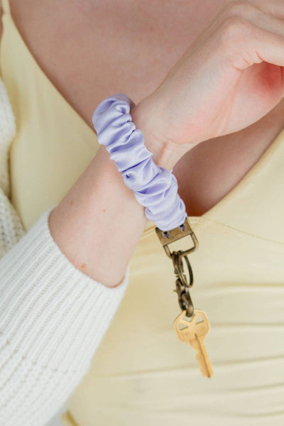 Lavender Dream Satin Keychain - Lulu Bella Boutique